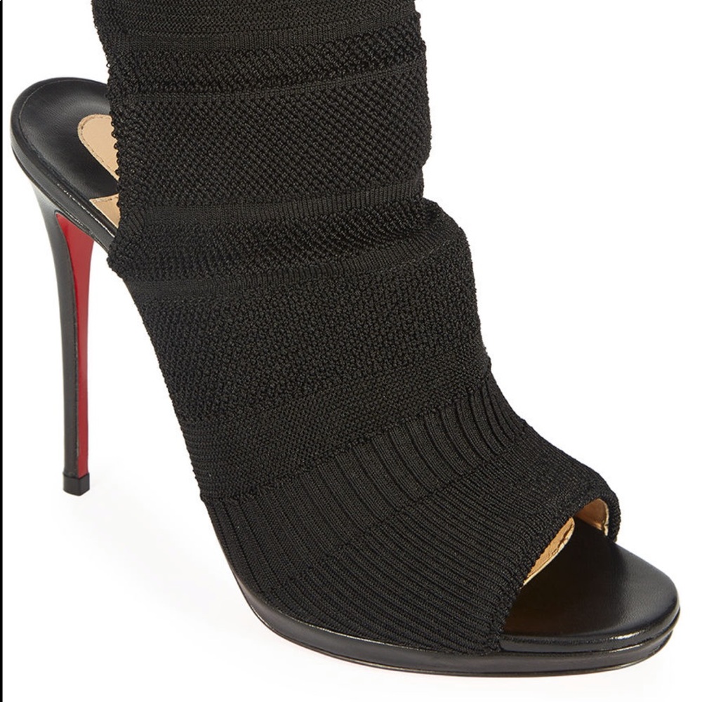 Christian Louboutin Cheminene Stretch-Knit Booties